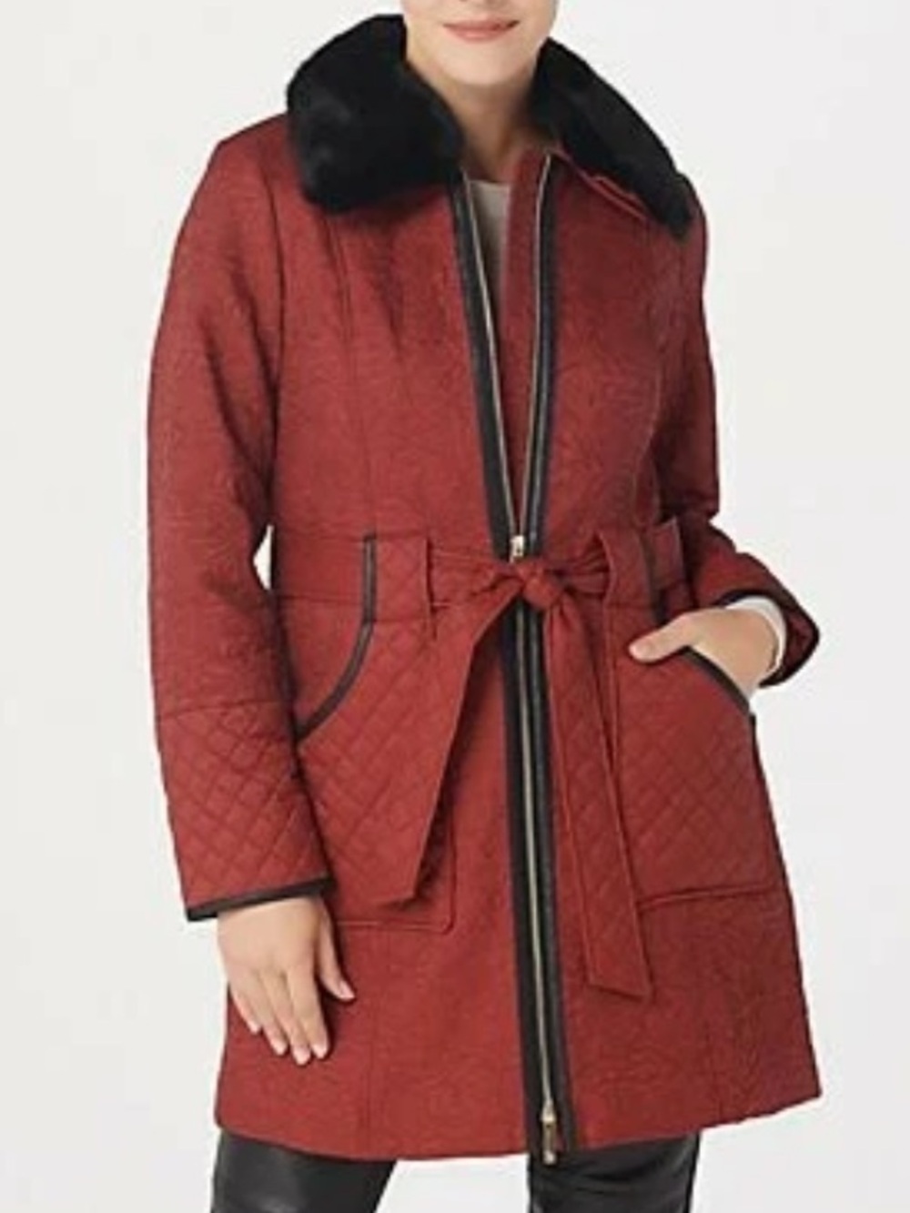 Madison Ave. Collection by Dennis Basso quilted coat